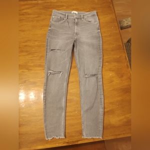 Zara sz 10 grey washed jeans
